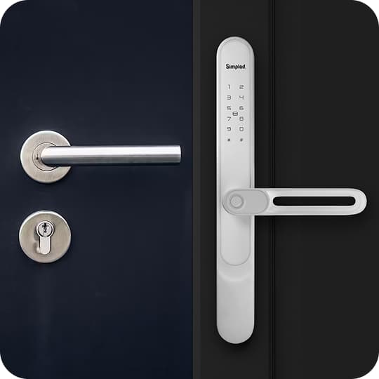 Fingerprint door lock with biometric access technology