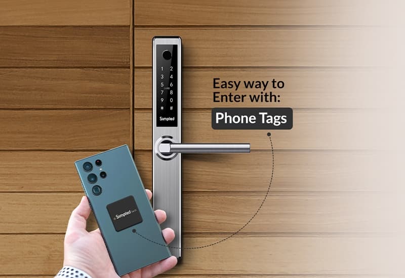 Simpled Contactless Phone Tag - Pack of 4 (FA-SP)