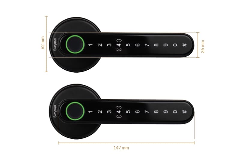 Leverline Smart Fingerprint Door Handle