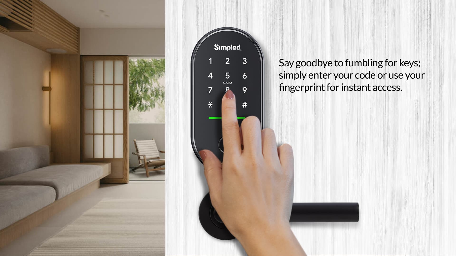 Simpled OA Weatherproof Fingerprint/Keypad