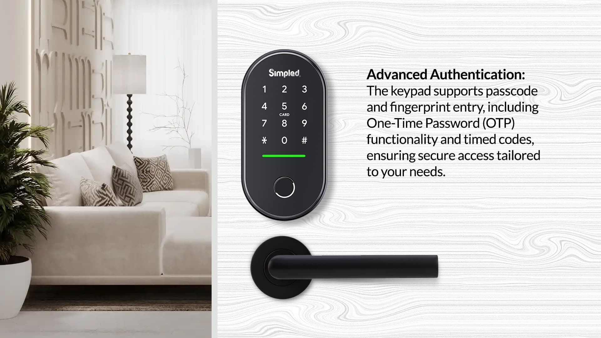 Simpled OA Weatherproof Fingerprint/Keypad