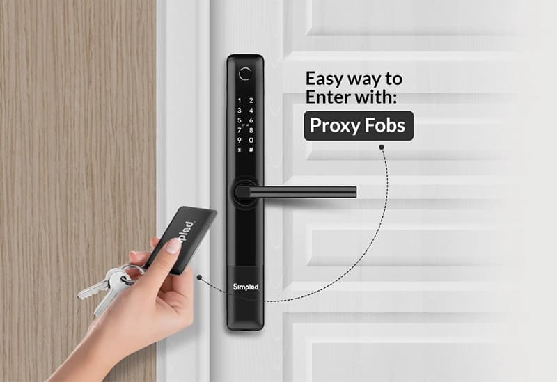 Simpled Fob Door Lock - Pack of 4 (SA-SP)