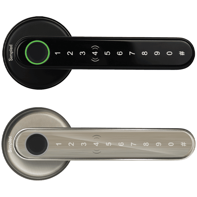Simpled Leverline smart fingerprint door handle